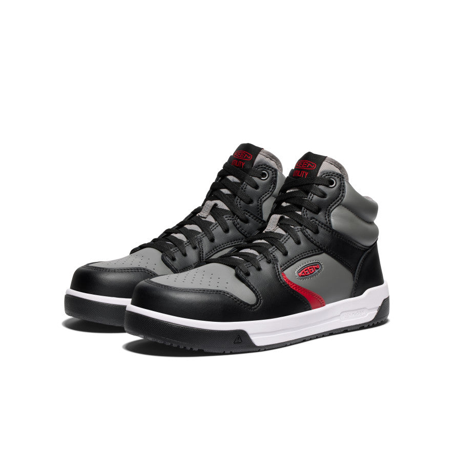 Men's Overton Mid Work Shoe (Carbon Toe) Steel Grey/Black / Keen / Steel Grey/Black