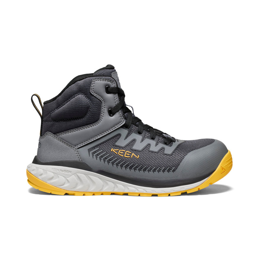 Men's Arvada Mid Work Sneaker (Carbon Toe) Black/Keen Yellow / Keen / Black/Keen Yellow