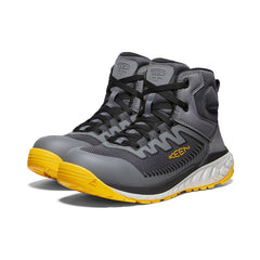 Men's Arvada Mid Work Sneaker (Carbon Toe) Black/Keen Yellow / Keen / Black/Keen Yellow