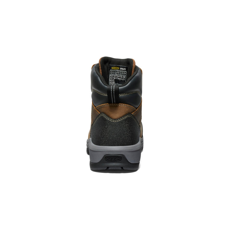 Men's Evanston 6" ESD Boot (Carbon Toe) Bison/Black / Keen / Bison/Black