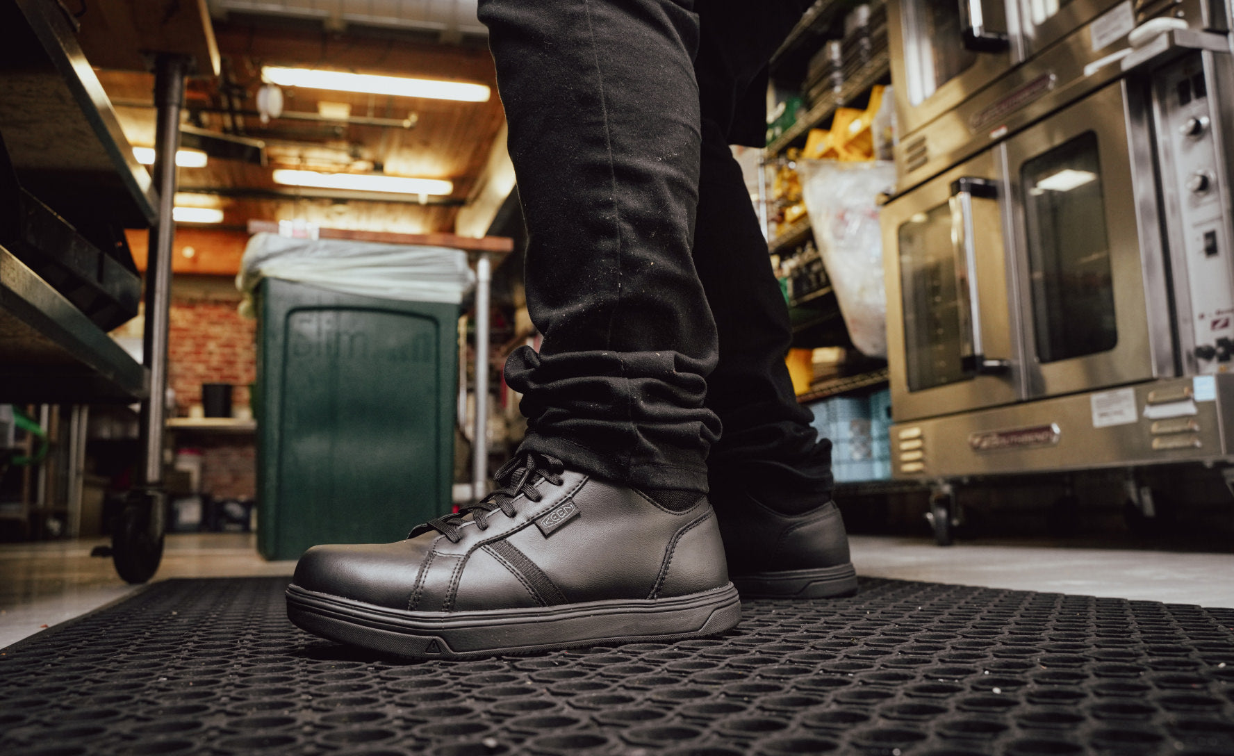 Men's PTC Kenton Mid Work Shoe (Soft Toe) Black/Black / Keen / Black/Black