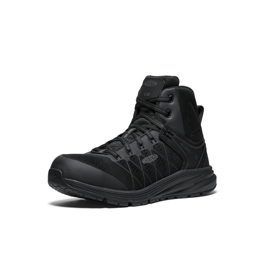 Men's Vista Energy Mid ESD (Carbon Toe) Black/Black / Keen / Black/Black