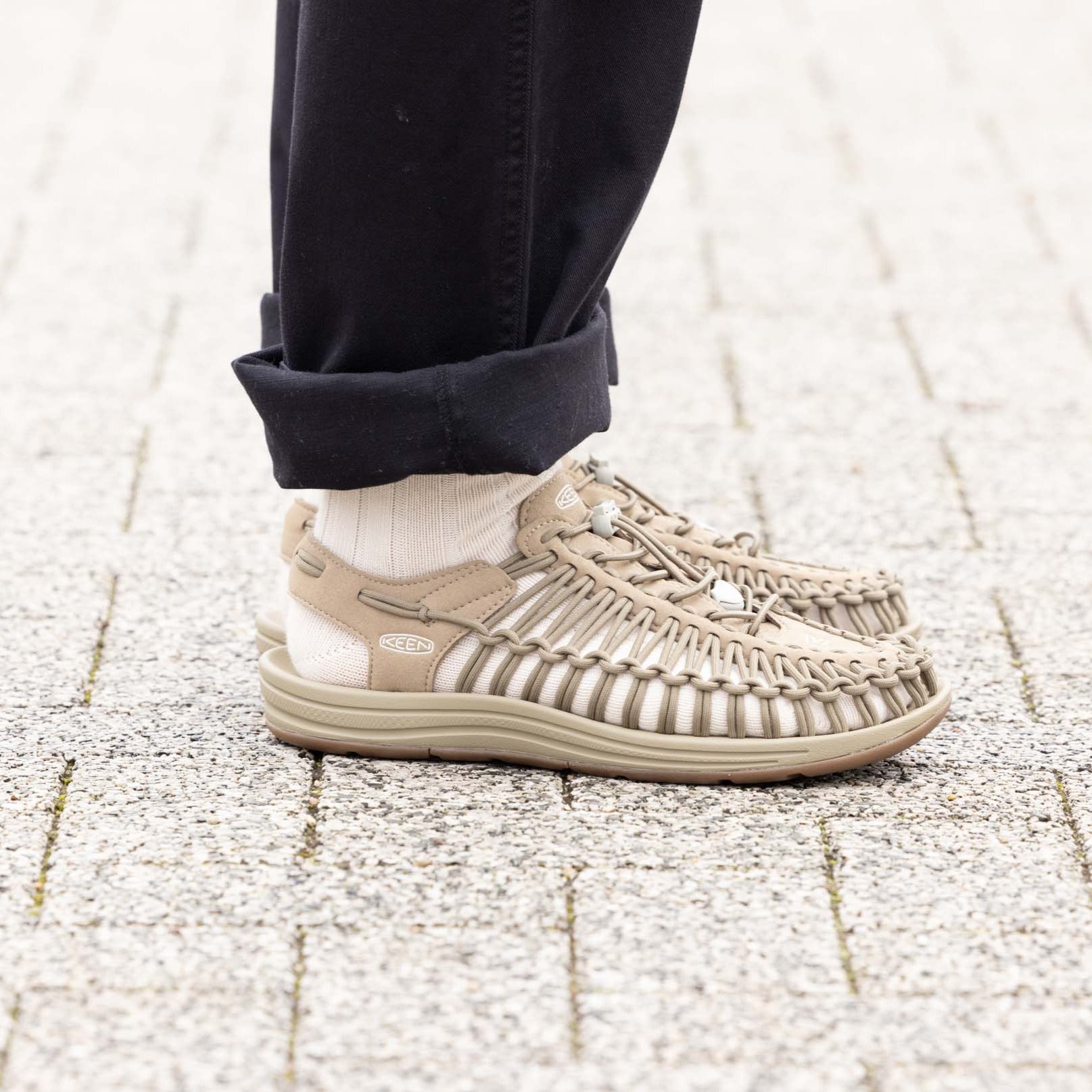 Men's UNEEK Sneaker Timberwolf/Plaza Taupe / Keen / Timberwolf/Plaza Taupe
