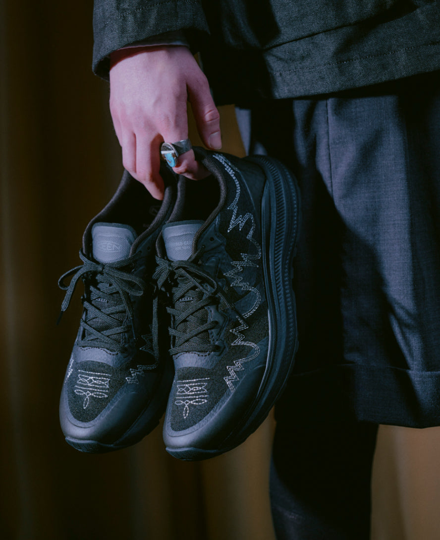 Men's WK500 Walking Shoe x Engineered Garments Black/Black / Keen / Black/Black