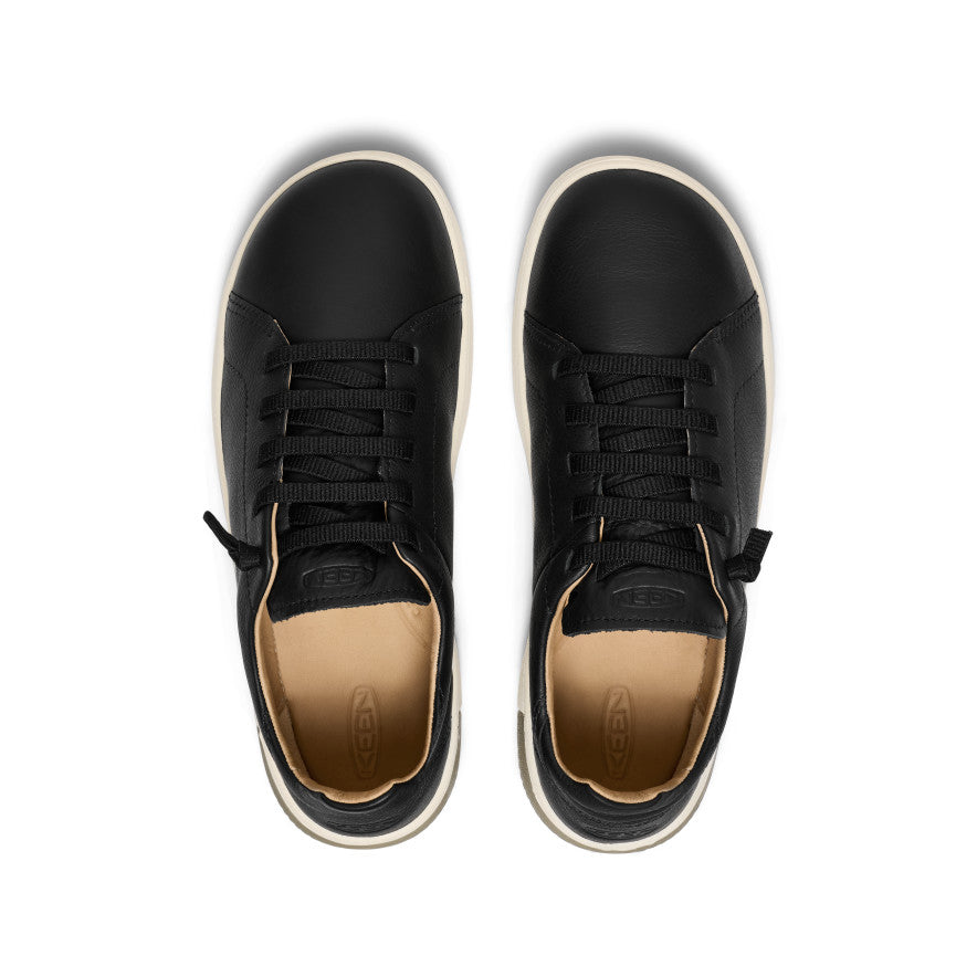 Men's KNX Leather Sneaker Black/Star White / Keen / Black/Star White