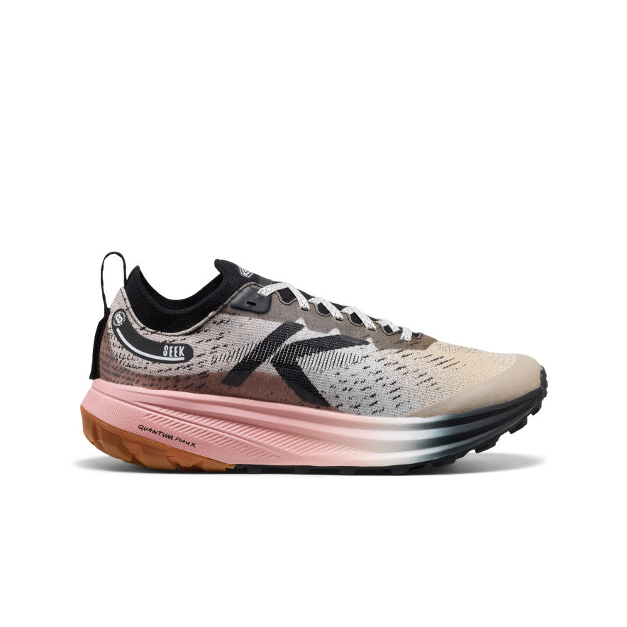 Men's Seek Trail Running Shoe Black/Sunset Sand / Keen / Black/Sunset Sand