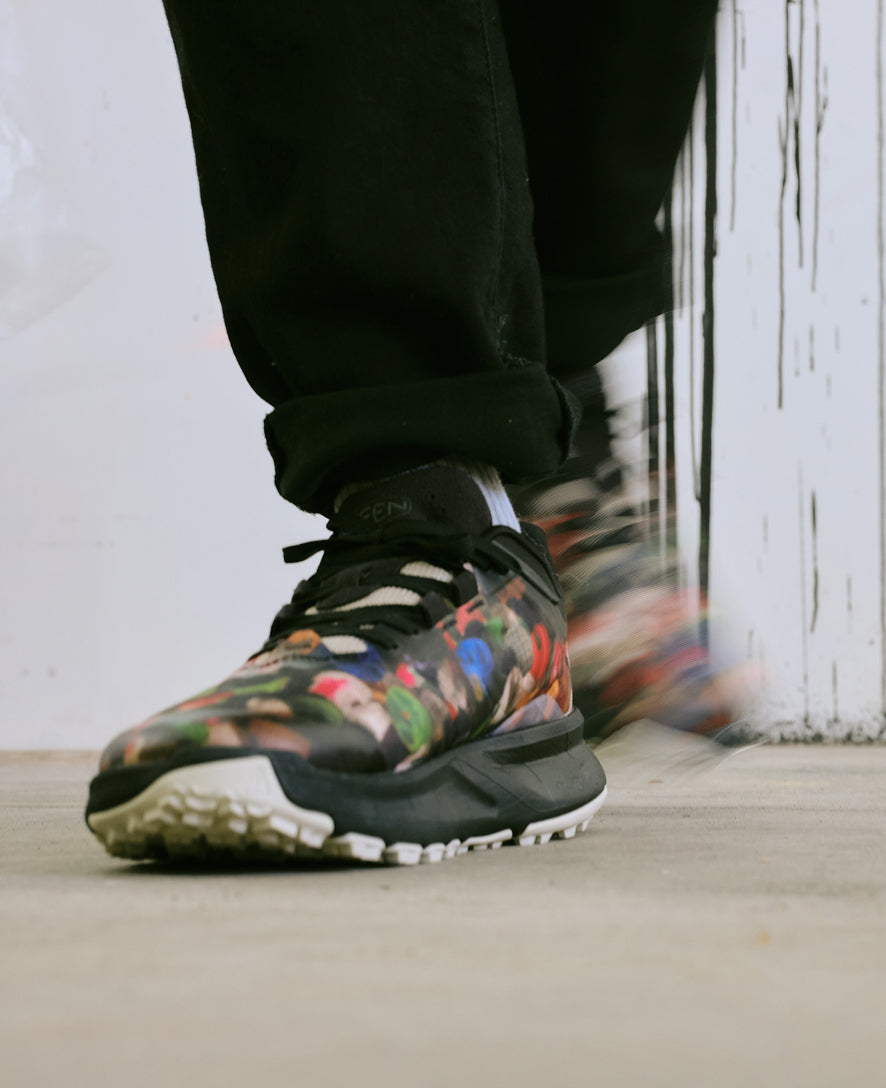 Men's 450 Dirt Hiking Shoe x Ultra Heavy & Palm Graphics Multi/Black / Keen / Multi/Black