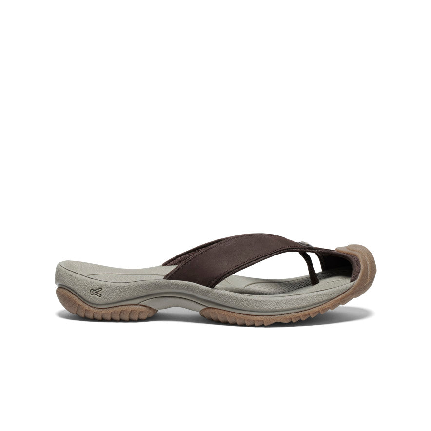 Men's Waimea Leather Flip-Flop Java/Plaza Taupe / Keen / Java/Plaza Taupe