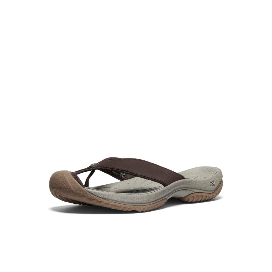 Men's Waimea Leather Flip-Flop Java/Plaza Taupe / Keen / Java/Plaza Taupe