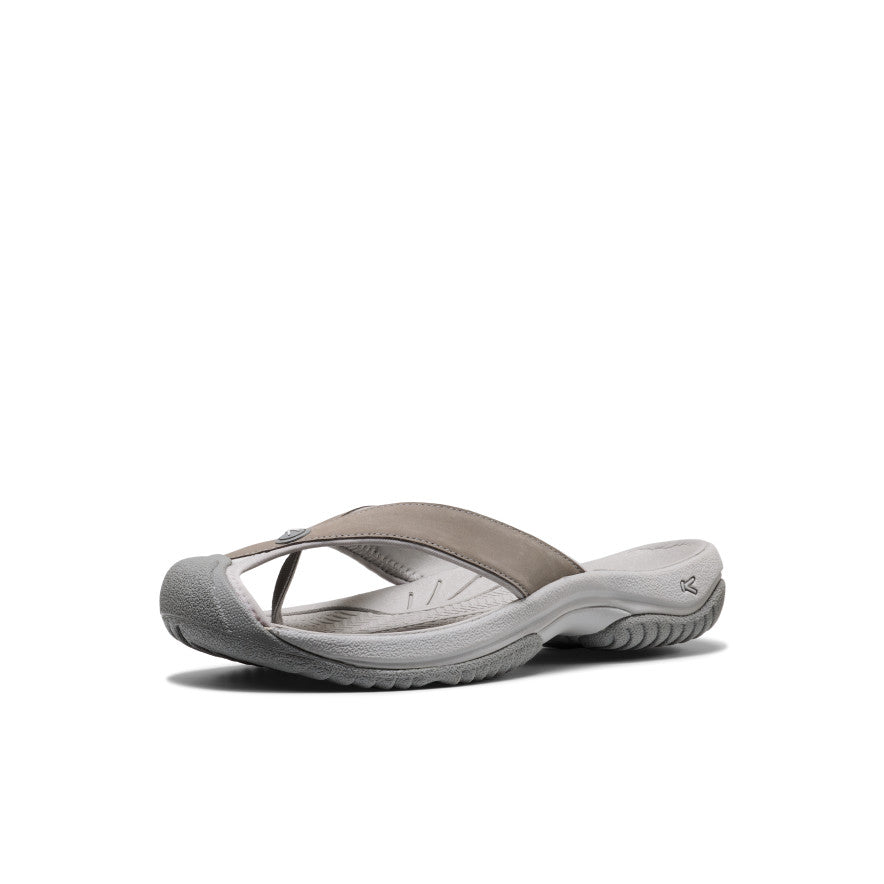 Men's Waimea Leather Flip-Flop Monochrome/Steel Grey / Keen / Monochrome/Steel Grey