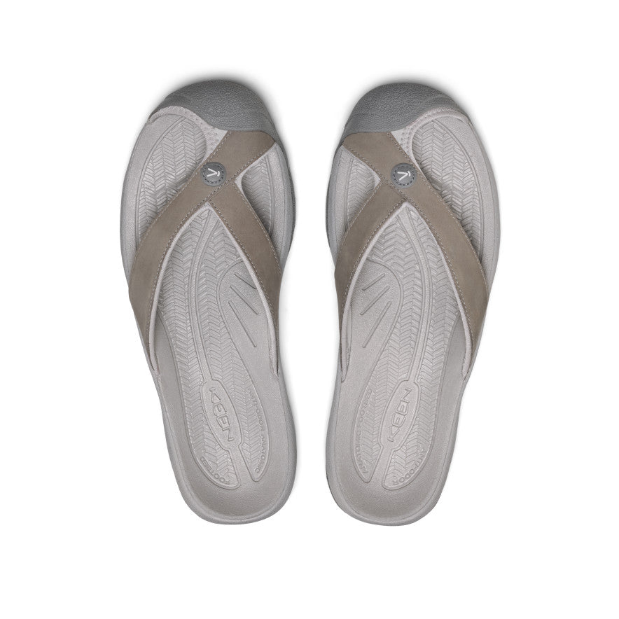 Men's Waimea Leather Flip-Flop Monochrome/Steel Grey / Keen / Monochrome/Steel Grey