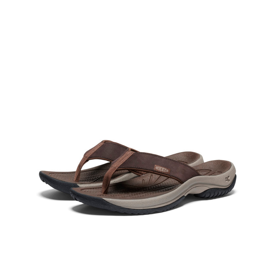 Men's Kona Leather Flip-Flop Java/Dark Earth / Keen / Java/Dark Earth