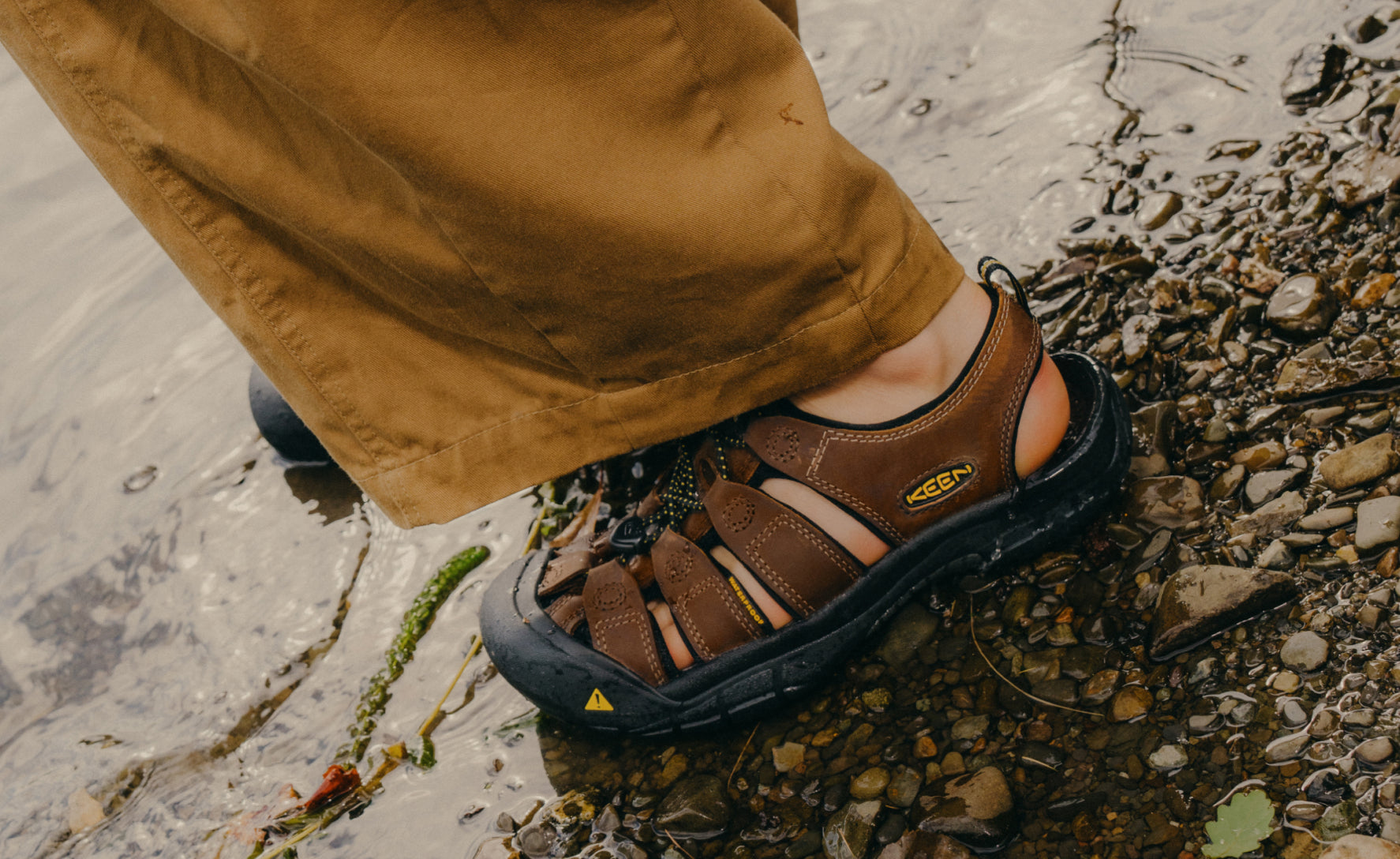 Men's Newport Leather Sandal Wide Bison / Keen / Bison