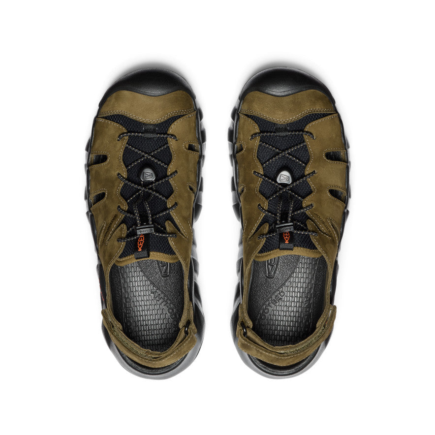Men's Hyperport Fisherman Leather Sandal Dark Olive/Black / Keen / Dark Olive/Black