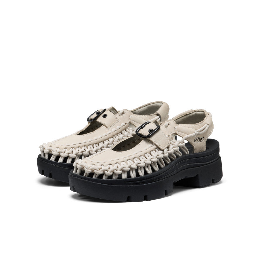 All Gender UNEEK PLT Mary Jane Sneaker Birch Smooth Lea / Keen / Birch Smooth Lea