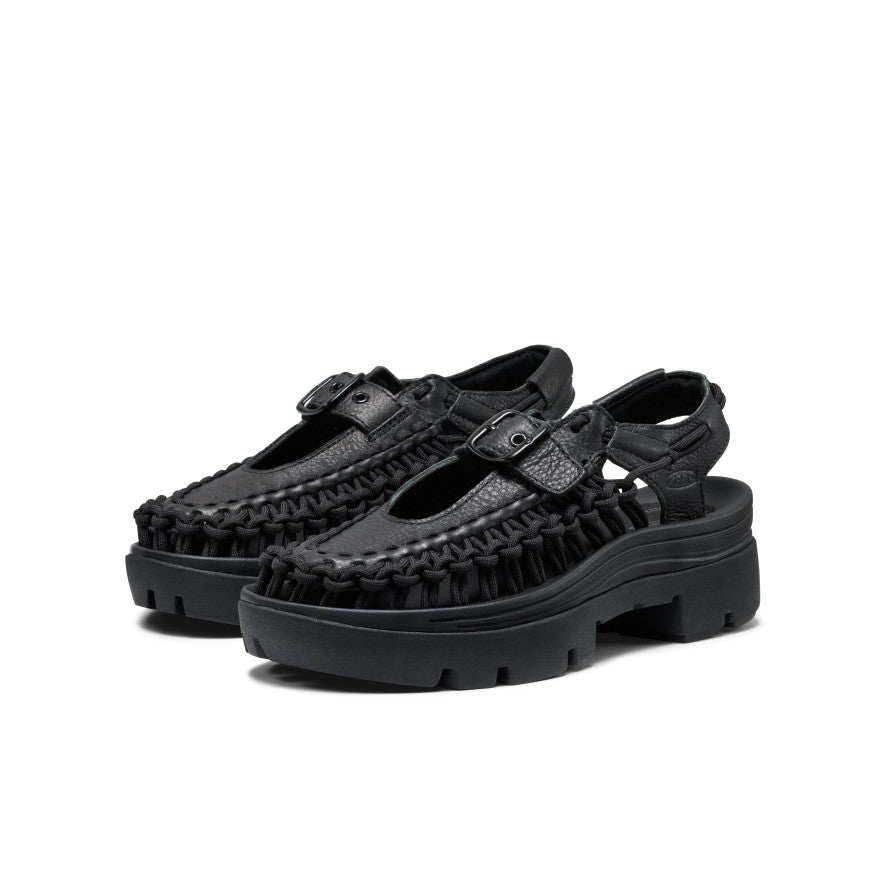 All Gender UNEEK PLT Mary Jane Sneaker Black Smooth Lea / Keen / Black Smooth Lea