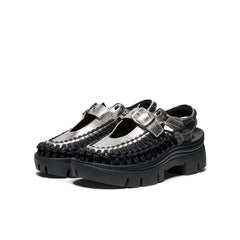 All Gender UNEEK PLT Mary Jane Sneaker Silver/Black / Keen / Silver/Black