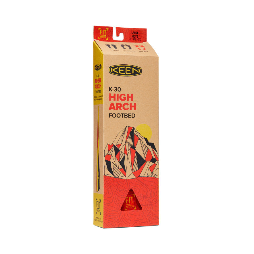 Men's Outdoor K-30 High Arch Insole Red / Keen / Red