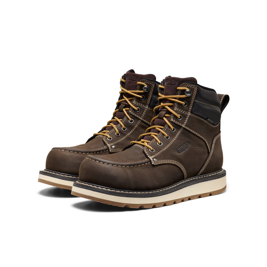 Men's Cincinnati 6" Waterproof Boot (Carbon Toe) Dark Chocolate/Sandshell / Keen / Dark Chocolate/Sandshell