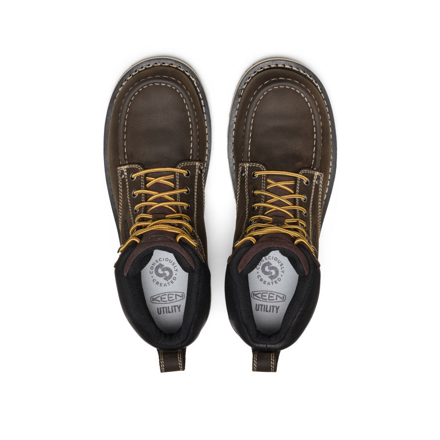 Men's Cincinnati 6" Waterproof Boot (Carbon Toe) Dark Chocolate/Sandshell / Keen / Dark Chocolate/Sandshell