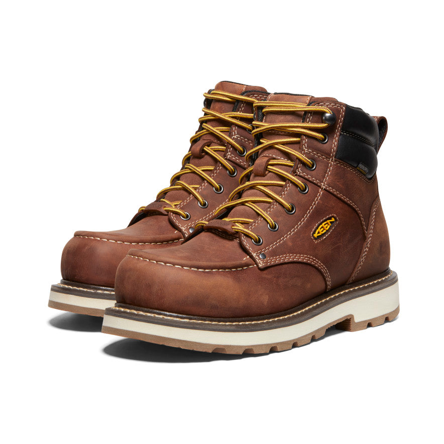 Men's Cincinnati 6" Waterproof 90° Heel Boot (Carbon Toe) Tuscan Red/Sandshell / Keen / Tuscan Red/Sandshell