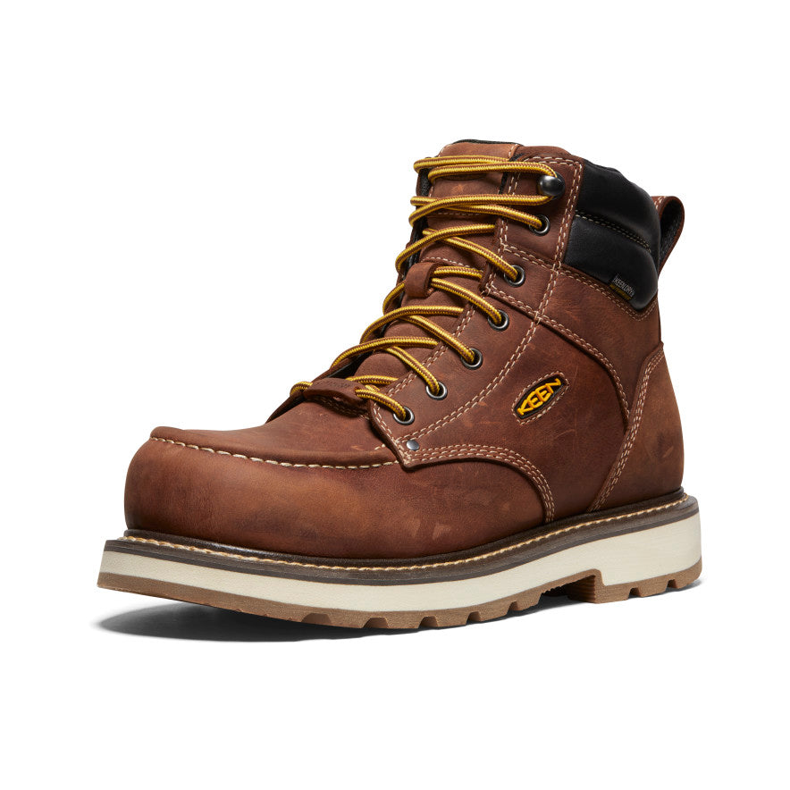Men's Cincinnati 6" Waterproof 90° Heel Boot (Carbon Toe) Tuscan Red/Sandshell / Keen / Tuscan Red/Sandshell