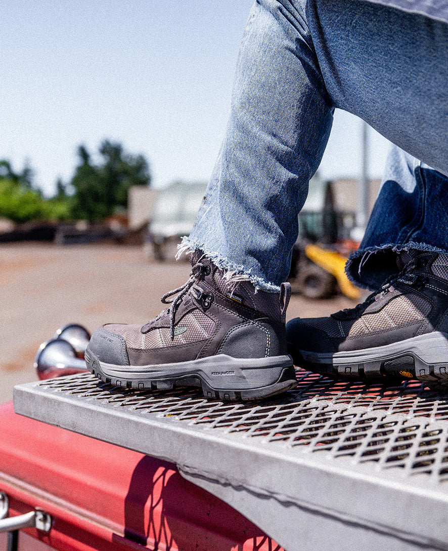 Women's Skokie Waterproof Work Boot (Carbon Toe) Magnet/Black / Keen / Magnet/Black
