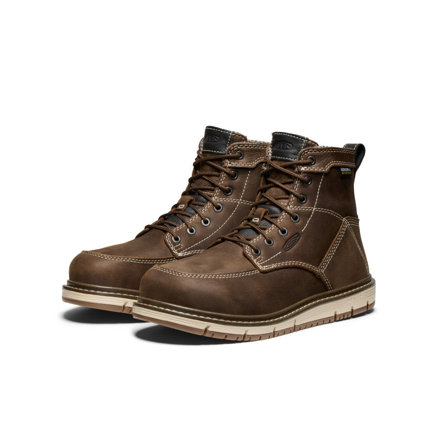 Women's San Jose 6" Waterproof Boot (Aluminum Toe) Cascade Brown/Gum / Keen / Cascade Brown/Gum