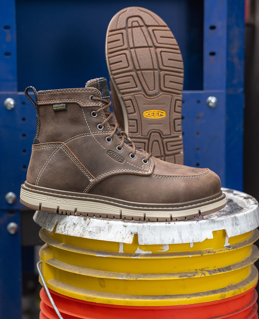 Women's San Jose 6" Waterproof Boot (Aluminum Toe) Cascade Brown/Gum / Keen / Cascade Brown/Gum