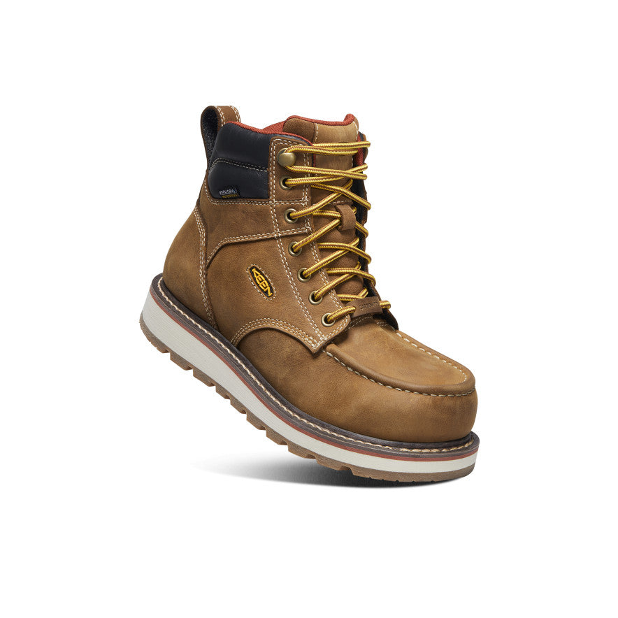 Women's Cincinnati 6" Waterproof Boot (Carbon Toe) Belgian/Sandshell / Keen / Belgian/Sandshell