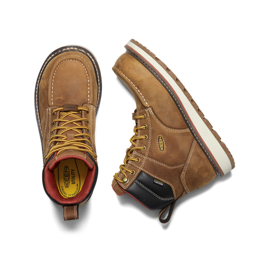 Women's Cincinnati 6" Waterproof Boot (Carbon Toe) Belgian/Sandshell / Keen / Belgian/Sandshell