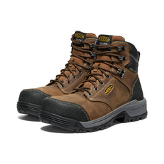 Women's Evanston 6" Waterproof Boot (Carbon Toe) Bison/Black / Keen / Bison/Black