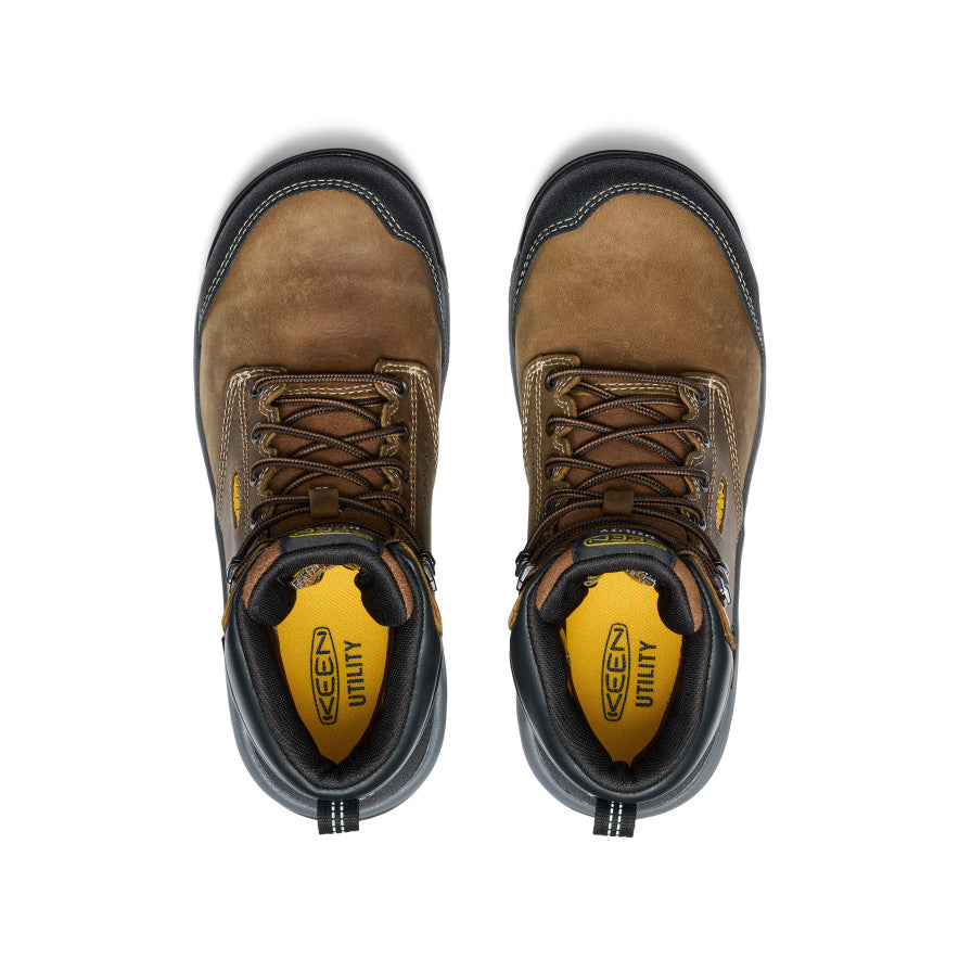 Women's Evanston 6" Waterproof Boot INT MET (Carbon Toe) Bison/Black / Keen / Bison/Black