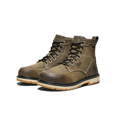 Women's San Jose 6" Waterproof 90° Heel Boot (Aluminum Toe) Steel Grey/Gum / Keen / Steel Grey/Gum
