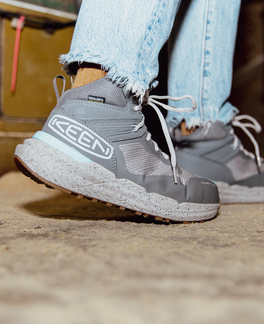 Women's Synchro Waterproof Work Boot (Carbon Toe) Steel Grey/Gum / Keen / Steel Grey/Gum