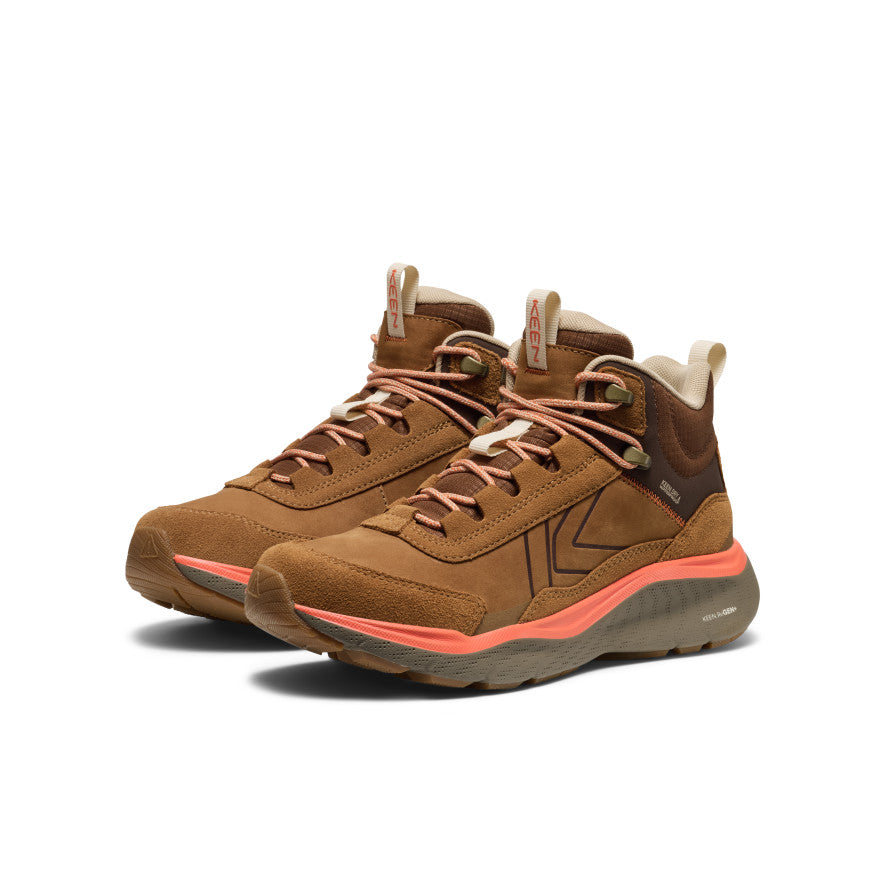 Women's Leiki Waterproof Leather Hiking Boot Chipmunk/Bison / Keen / Chipmunk/Bison