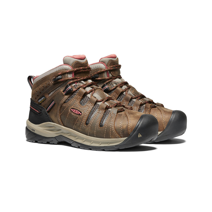 Women's Flint II Waterproof Boot (Soft Toe) Cascade Brown/Brick Dust / Keen / Cascade Brown/Brick Dust