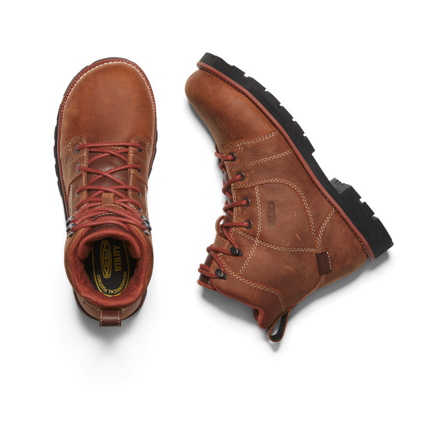 Women's Seattle 6" Waterproof Boot (Aluminum Toe) Gingerbread/Black / Keen / Gingerbread/Black