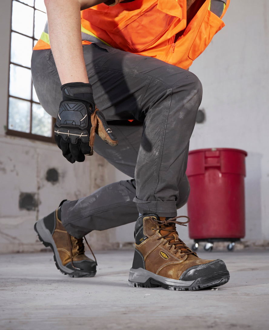 Women's Evanston 6" ESD Boot (Carbon Toe) Bison/Black / Keen / Bison/Black