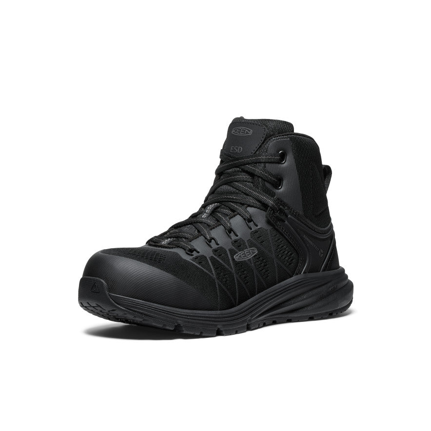 Women's Vista Energy Mid ESD (Carbon Toe) Black/Black / Keen / Black/Black
