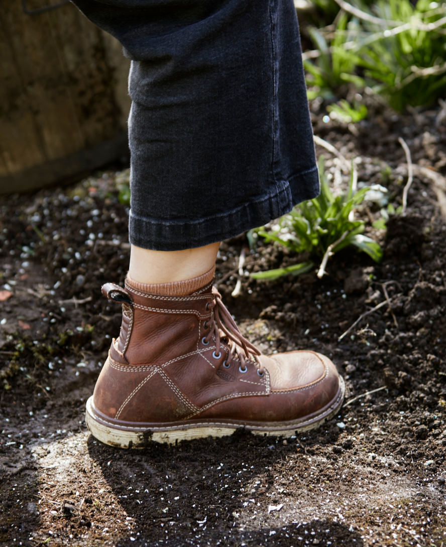Women's San Jose 6" Boot (Soft Toe) Gingerbread/Off White / Keen / Gingerbread/Off White