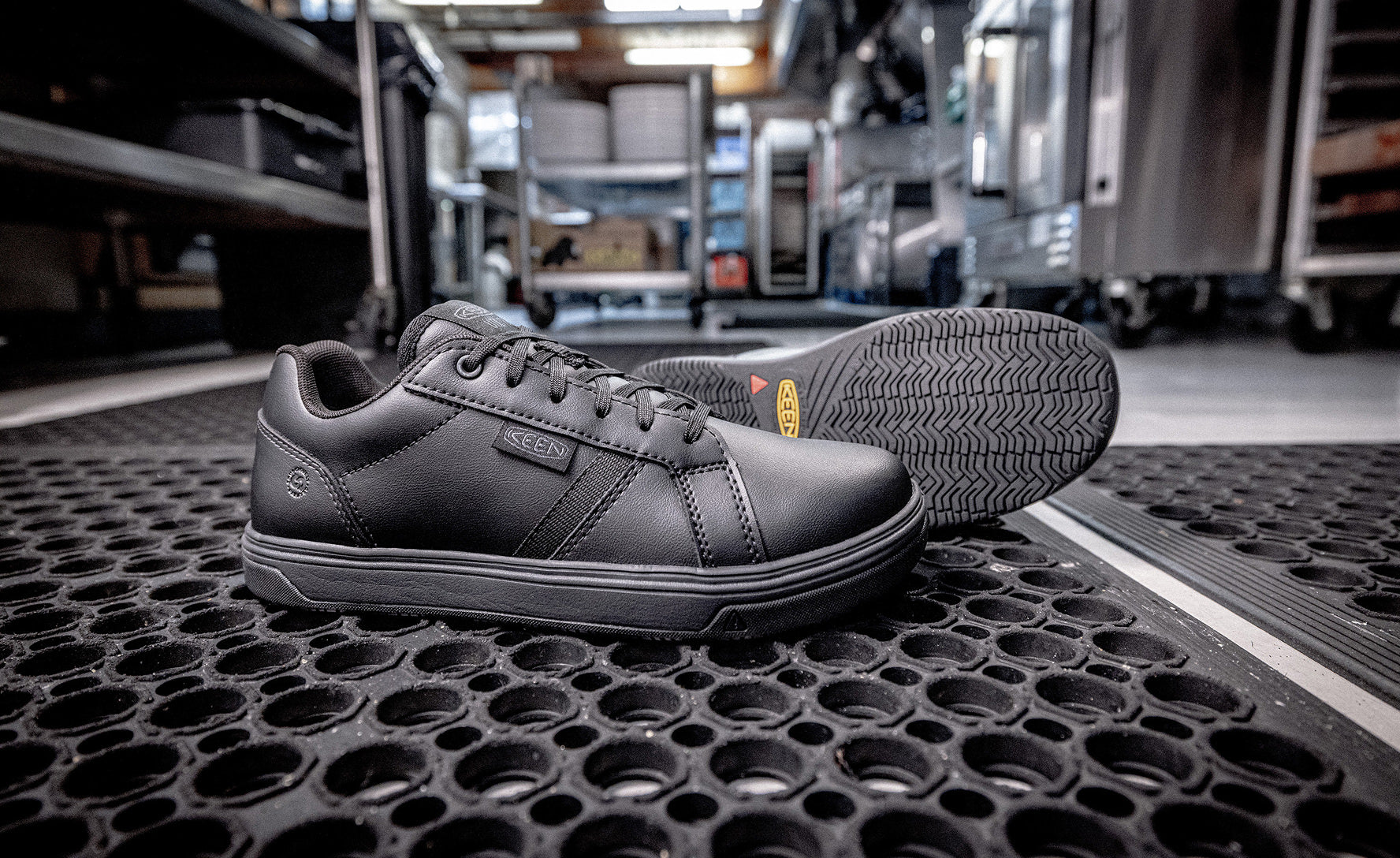 Women's Kenton WTX Work Shoe (Soft Toe) Black/Black / Keen / Black/Black