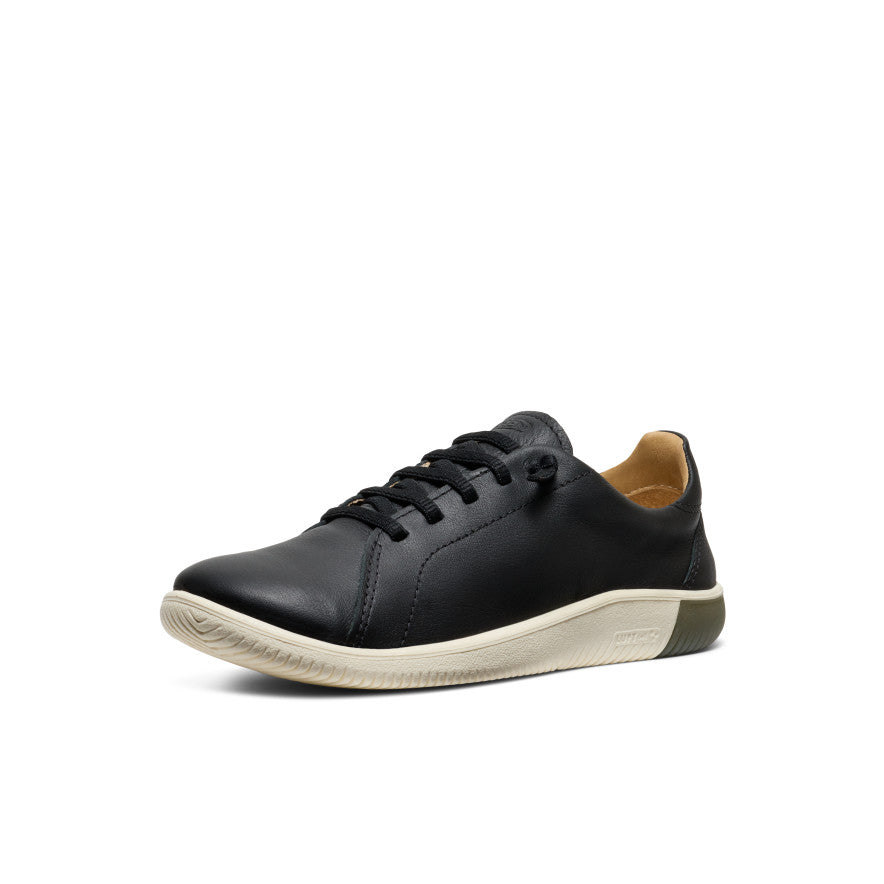 Women's KNX Leather Sneaker Black/Star White / Keen / Black/Star White