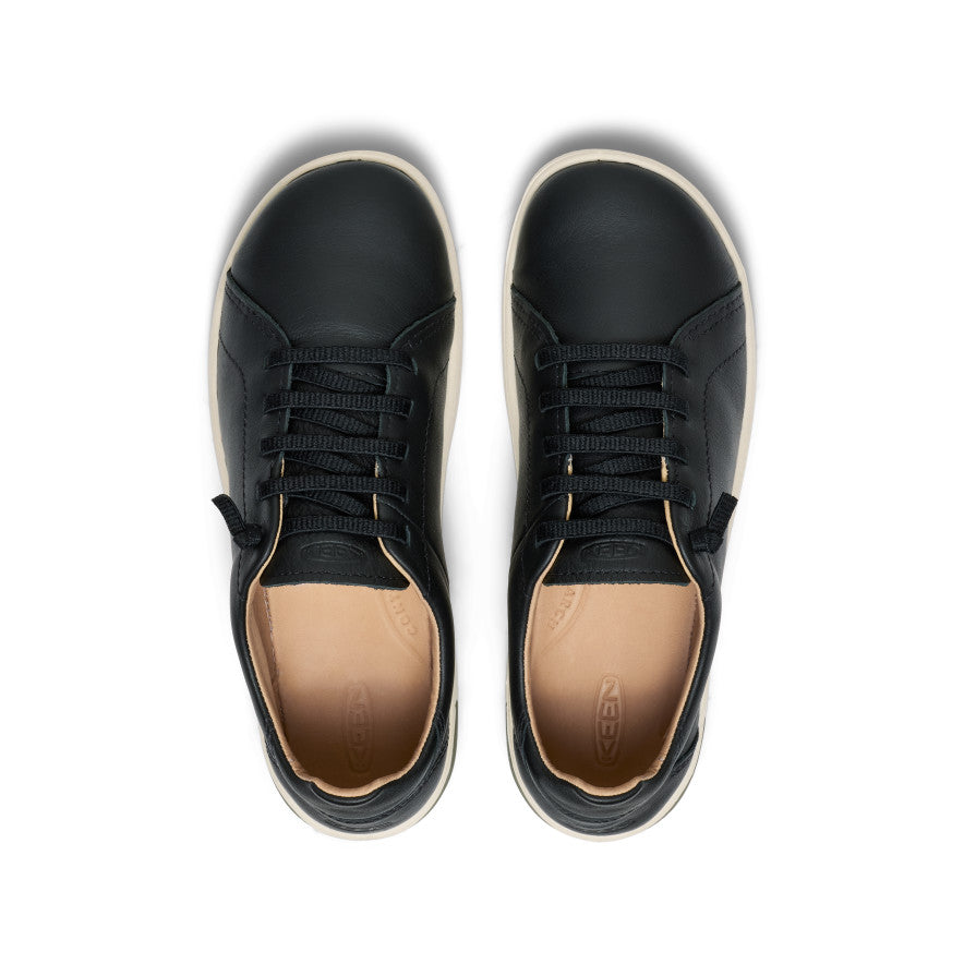 Women's KNX Leather Sneaker Black/Star White / Keen / Black/Star White
