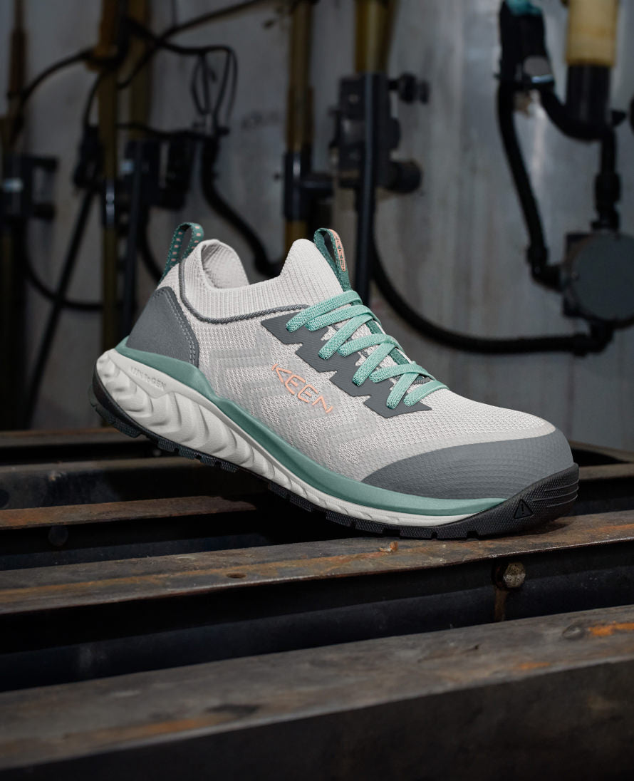 Women's Arvada Shift Work Sneaker (Carbon Toe) Steel Grey/Granite Green / Keen / Steel Grey/Granite Green