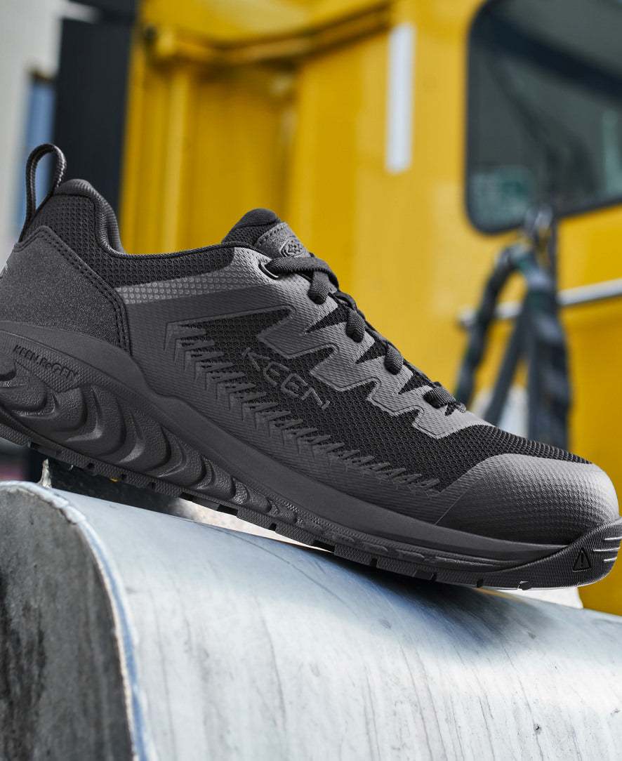 Women's Arvada ESD Work Sneaker (Carbon Toe) Black/Black / Keen / Black/Black
