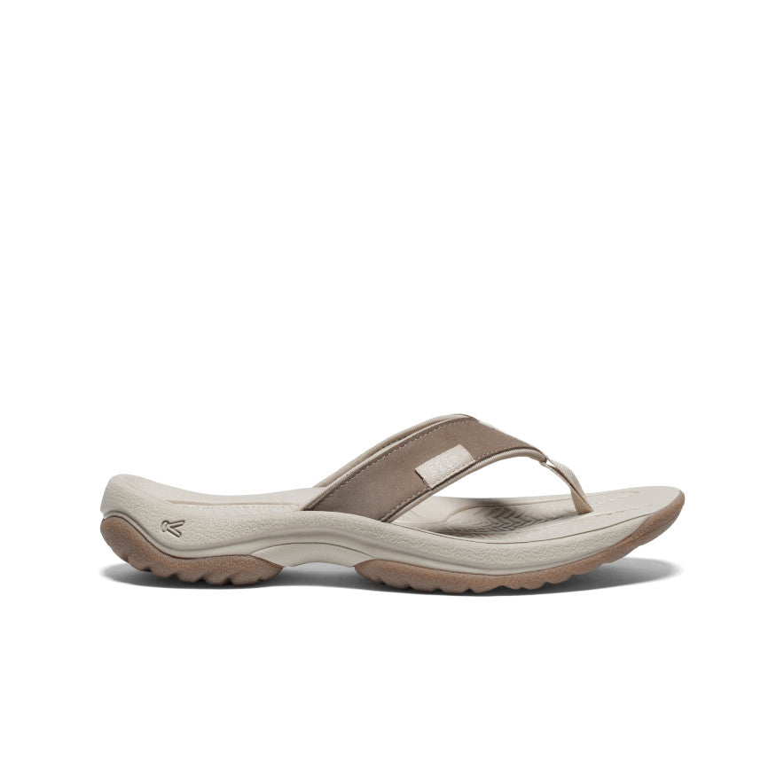 Women's Kona Leather Flip-Flop Brindle/Silver Birch / Keen / Brindle/Silver Birch
