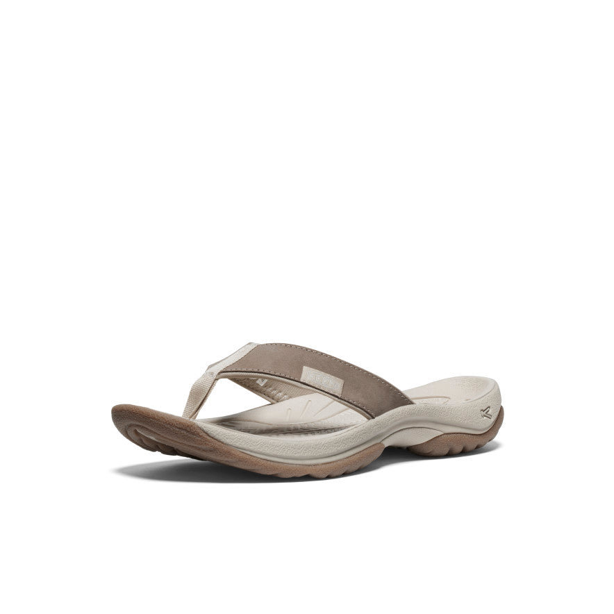 Women's Kona Leather Flip-Flop Brindle/Silver Birch / Keen / Brindle/Silver Birch