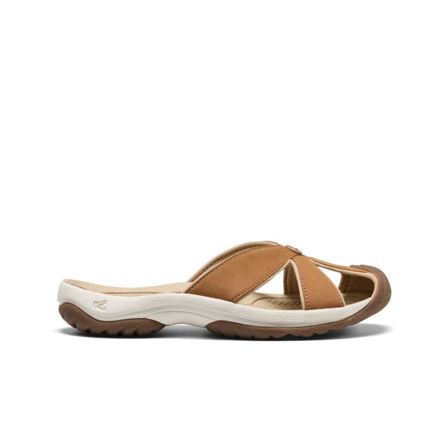 Women's Bali Leather Slide Sandal Chipmunk/Birch / Keen / Chipmunk/Birch