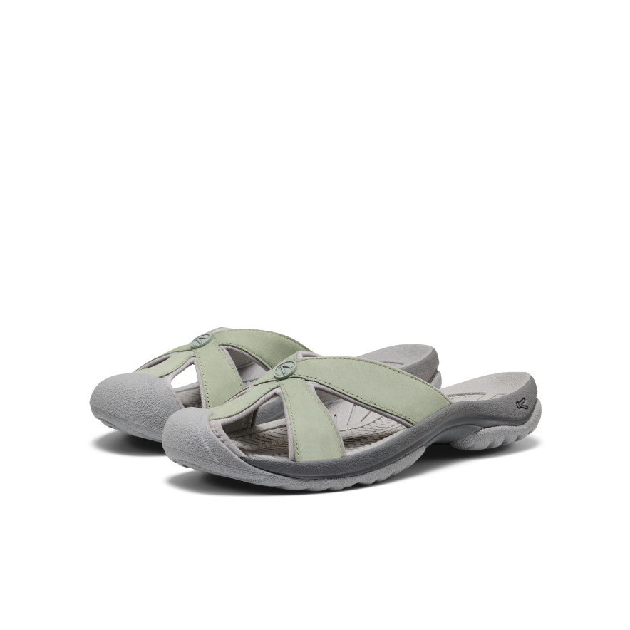 Women's Bali Leather Slide Sandal Lily Pad/Steel Grey / Keen / Lily Pad/Steel Grey